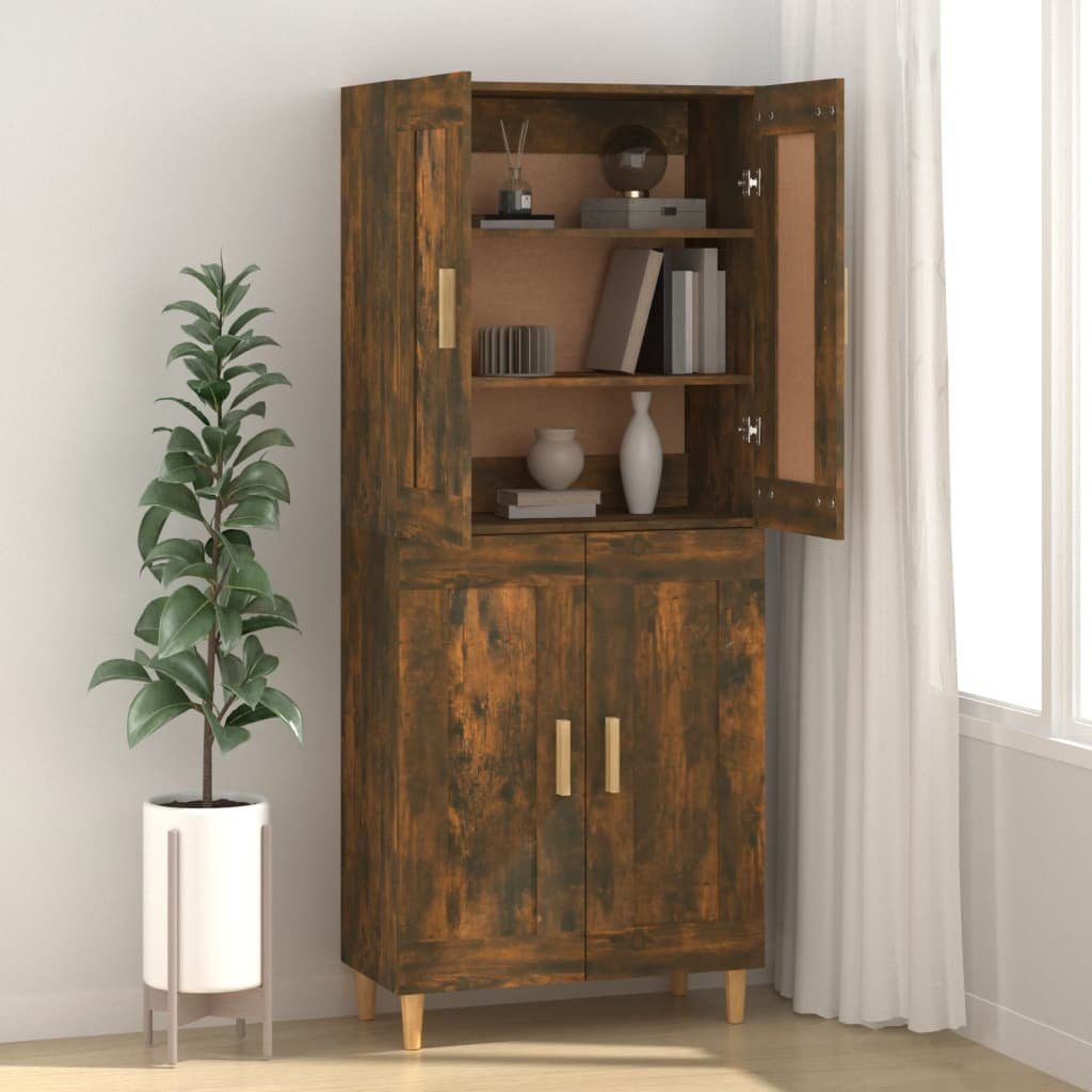 vidaXL Sideboard Sideboard Räuchereiche 69,5x34x90 cm Holzwerkstoff (1 St)