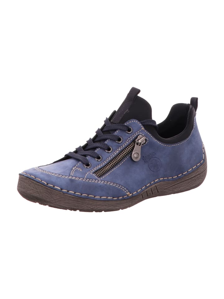 rieker Komfort Schnürschuhe in Blau günstig kaufen