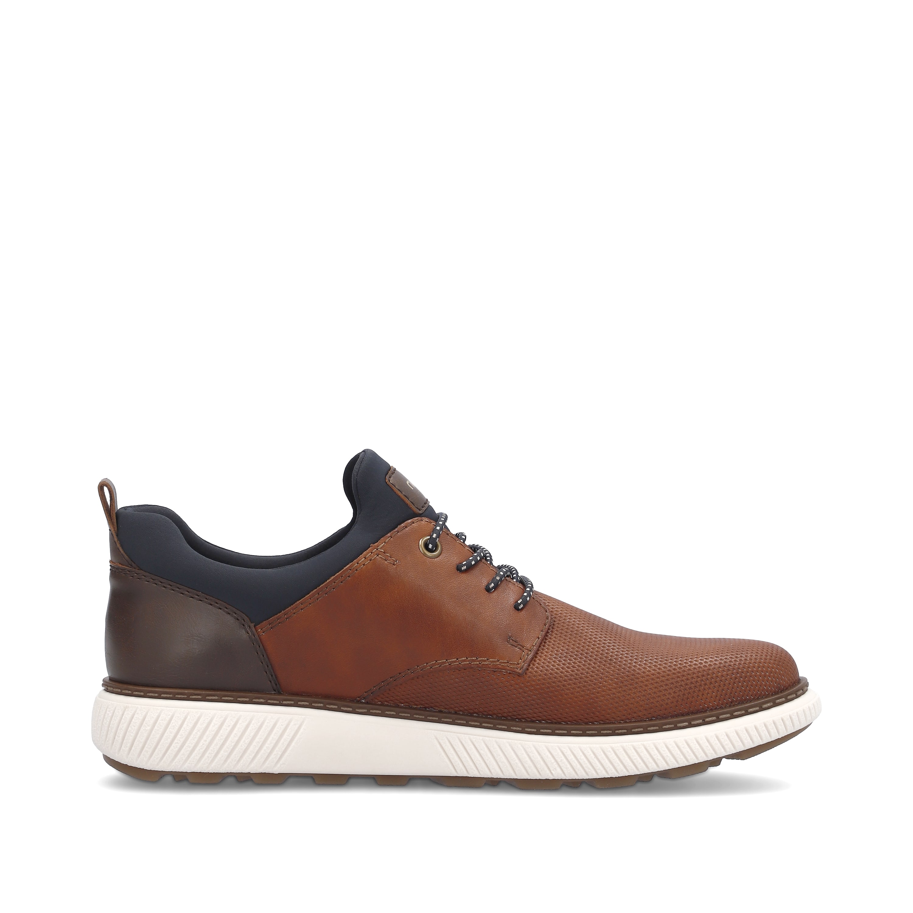 Rieker Herren Slipper nussbraun-marineblau