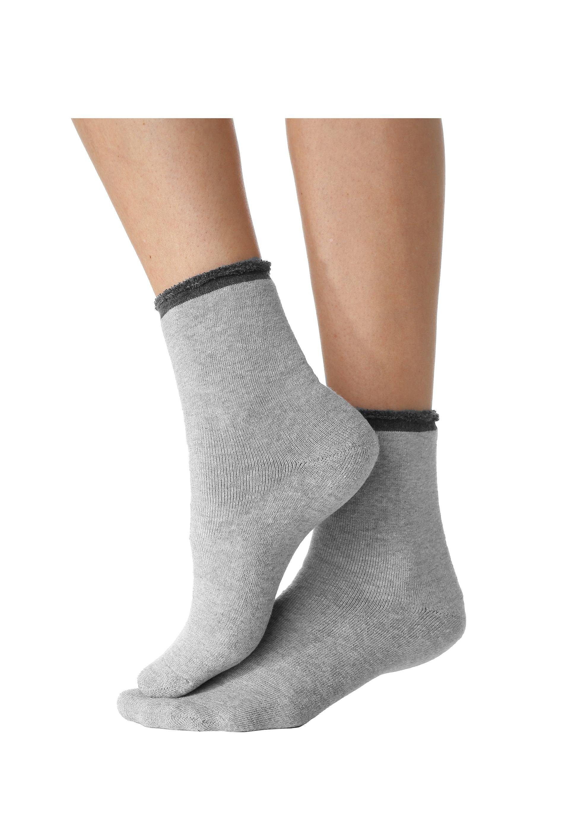 Lavana Kuschelsocken (Set, 4-Paar) mit Innenfrottee