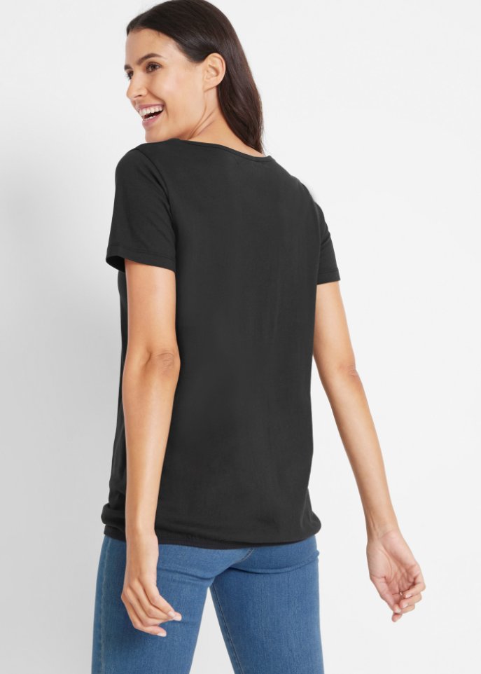Baumwoll - Shirt, Kurzarm