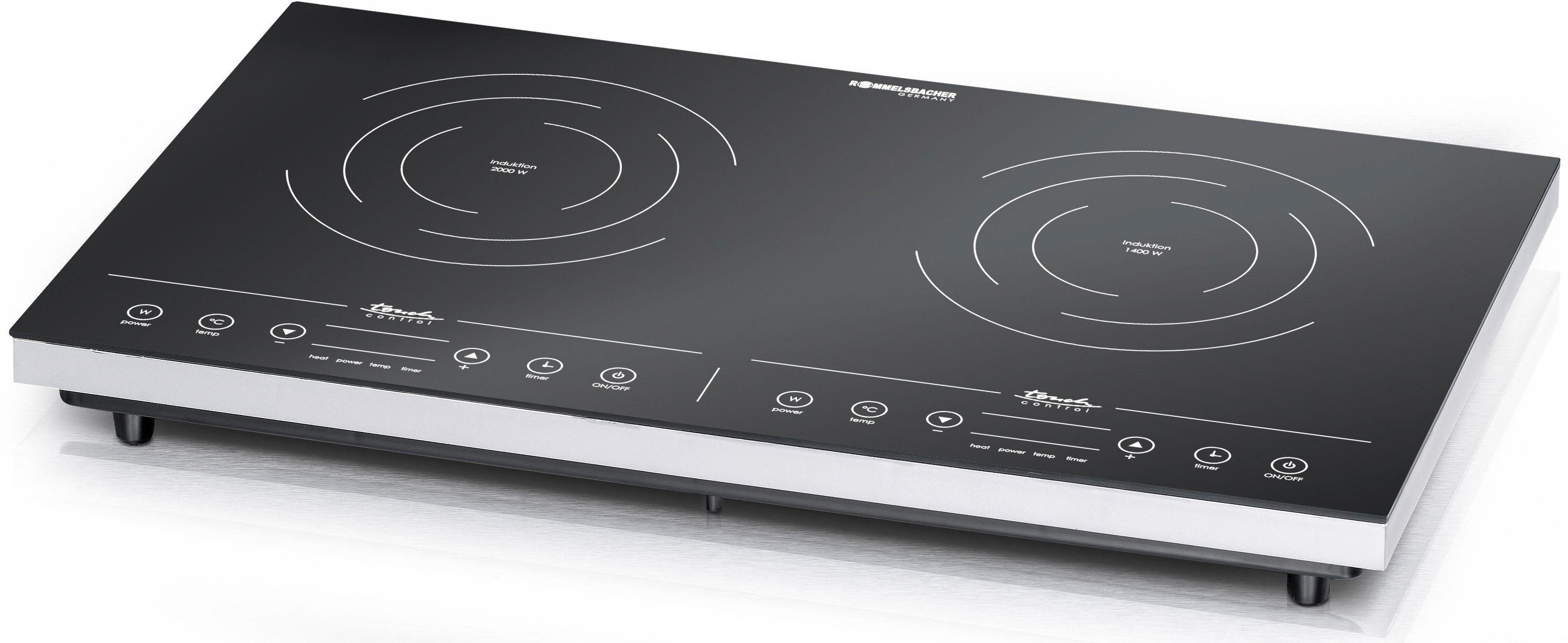 Rommelsbacher Doppel-Induktionskochplatte CT 3410/IN, 3400 Watt