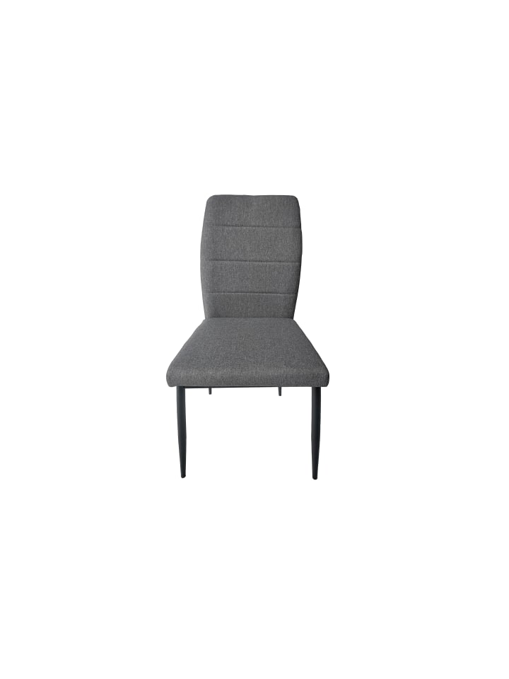 byLiving 2er-Set: Esszimmerstuhl LYRA in Grau/Schwarz - (B) 46 x (H) 90,5 x (T) 58 cm günstig kaufen onesize
