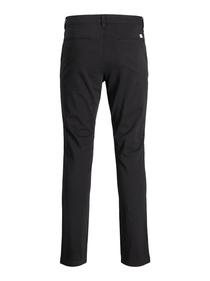 Jack & Jones Stoffhose / Chino JPSTMARCO JJDAVE AKM BLACK slim in Schwarz günstig kaufen