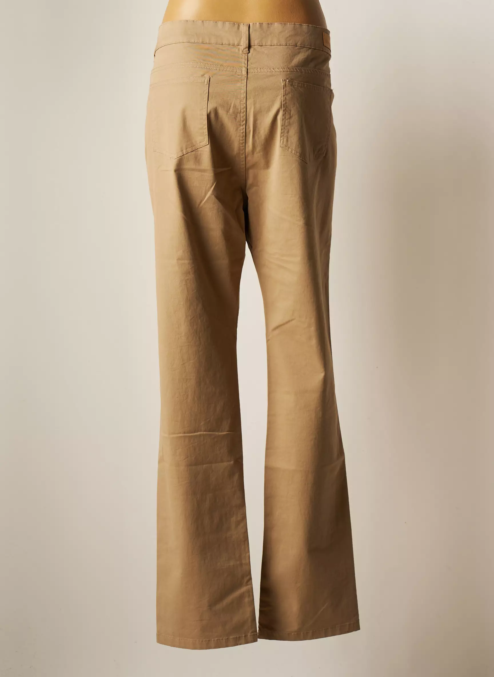 Scottage Pantalons Droits Femme couleur beige