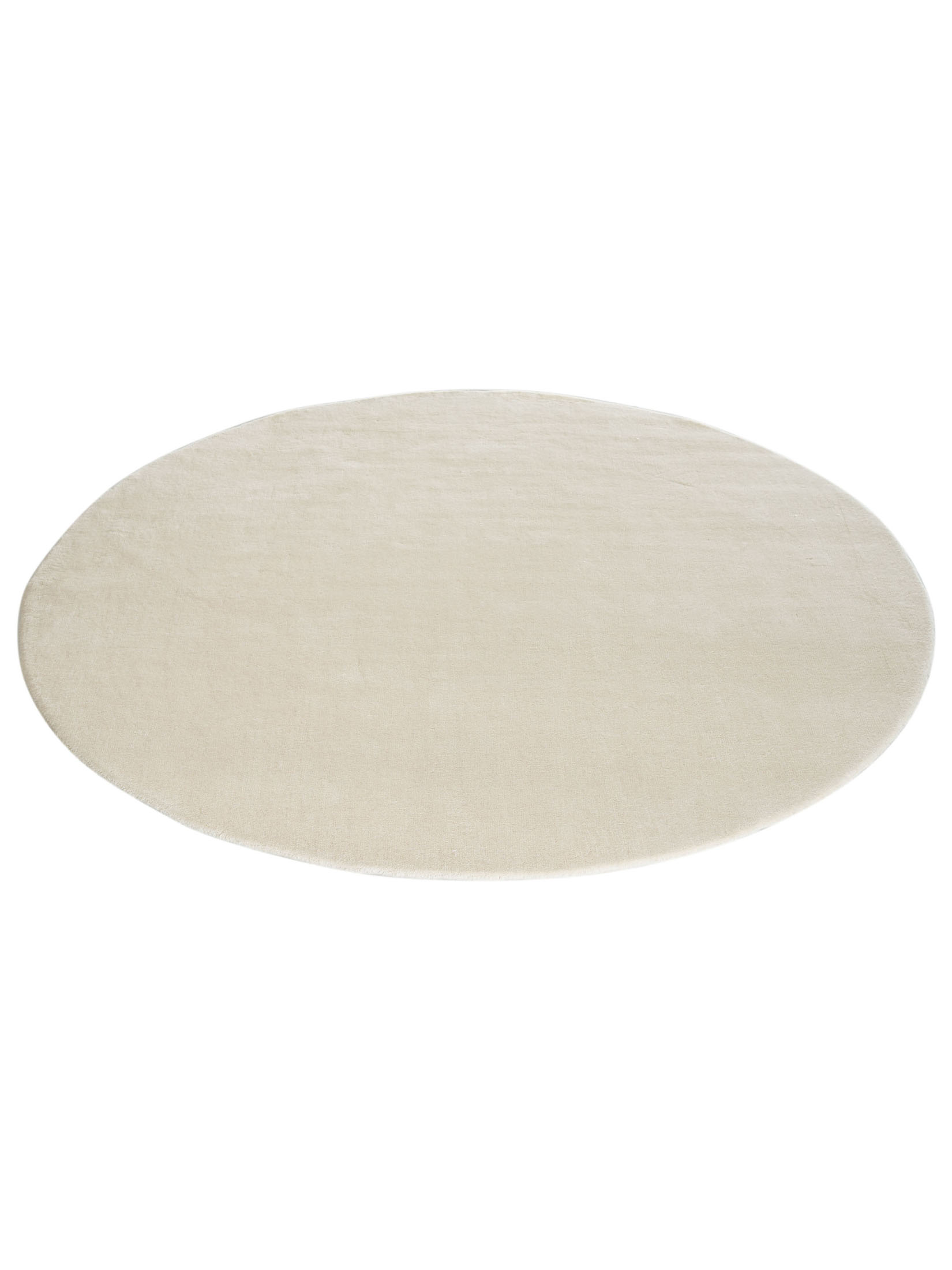 Tamesna Woll-Teppich, Weiss/Natur