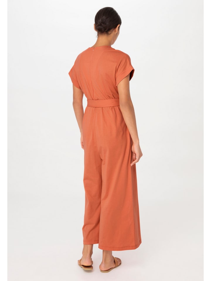 Hessnatur Jersey-Overall in papaya günstig kaufen 38