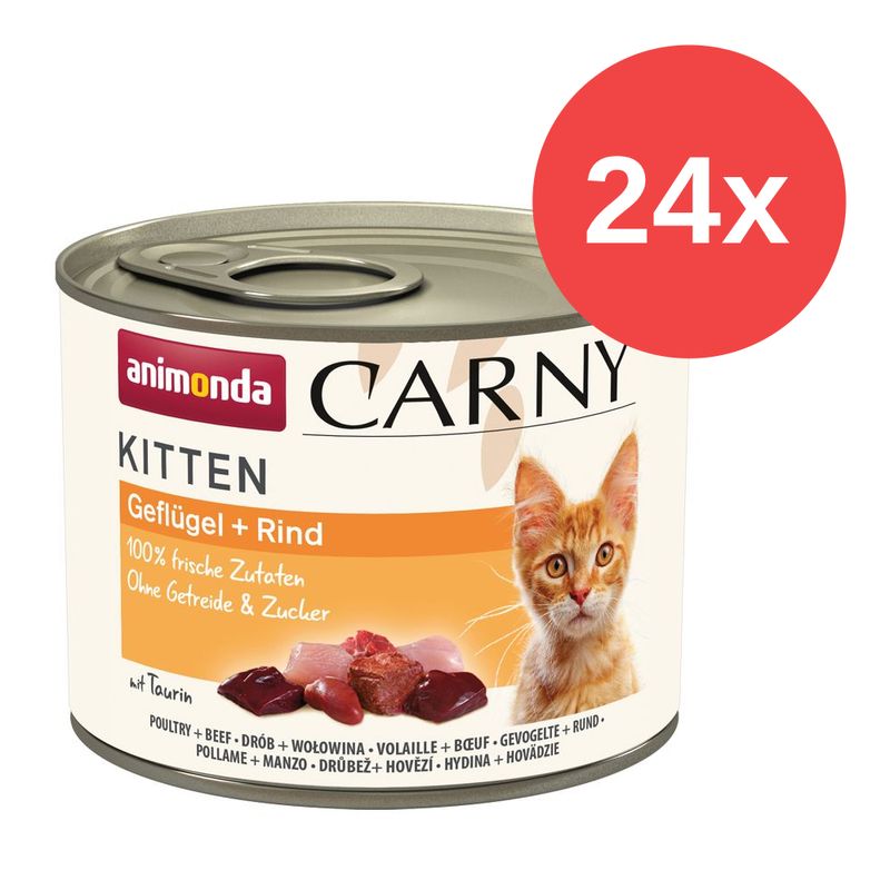 Sparpaket animonda Carny Kitten 24 x 200 g