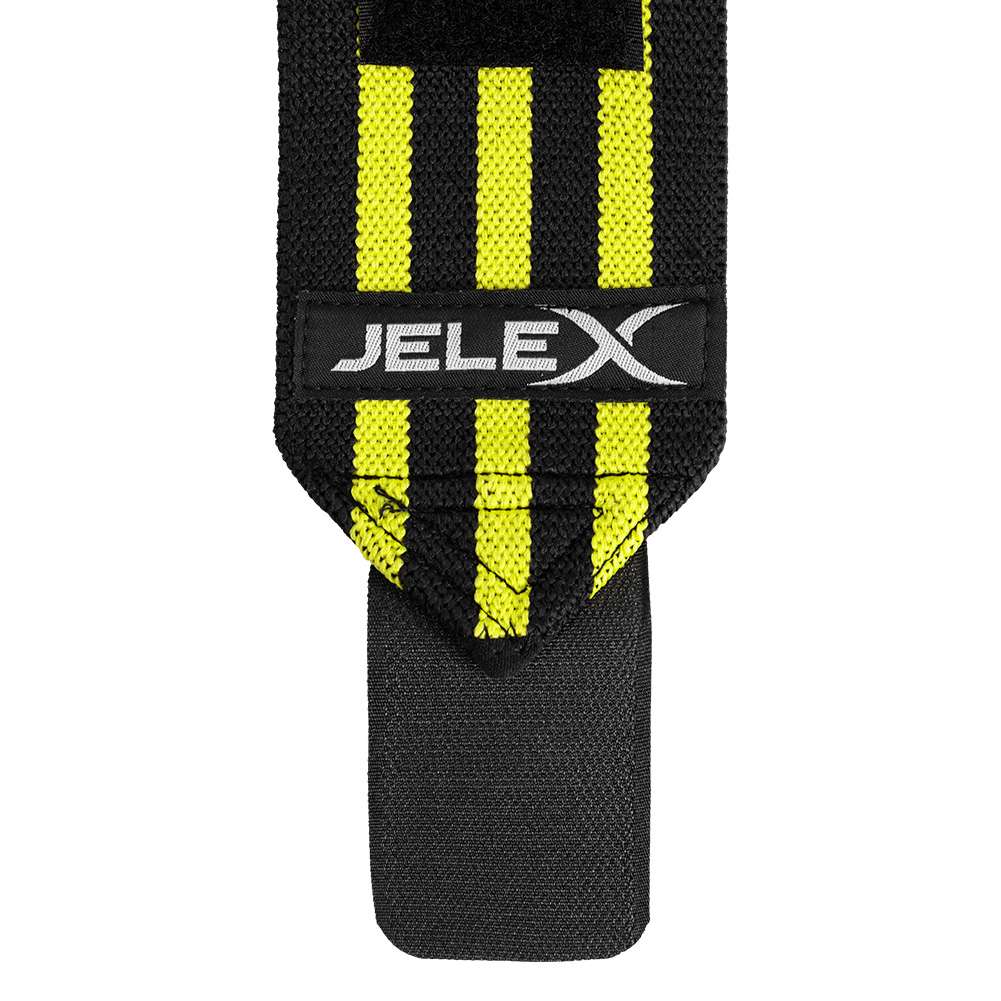 JELEX Strong Fitness Handgelenkbandagen schwarz-gelb
