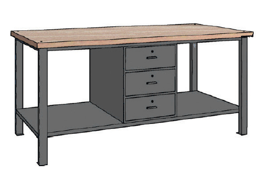„Contimac 770218 WP 107 S/B“ darbastalis 2000X700X890