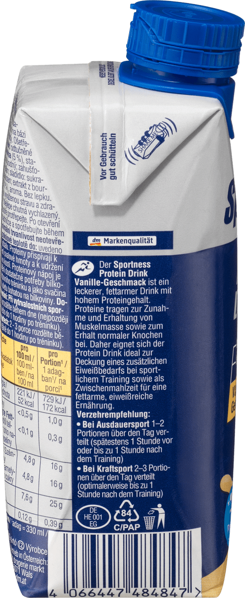 Protein Drink, Vanille-Geschmack, trinkfertig, 330 ml
