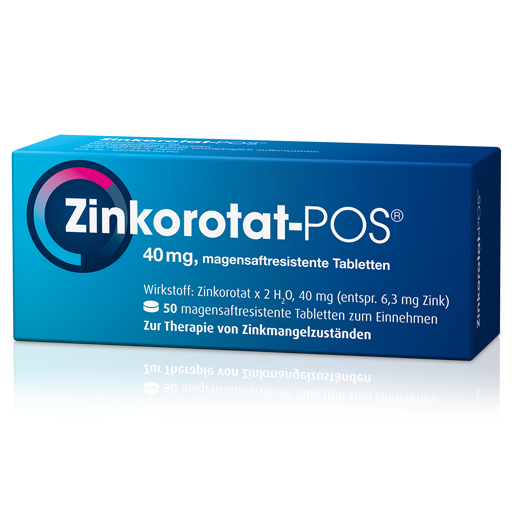 ZINKOROTAT POS magensaftresistente Tabletten  50 St  Tabletten, magensaftresistent