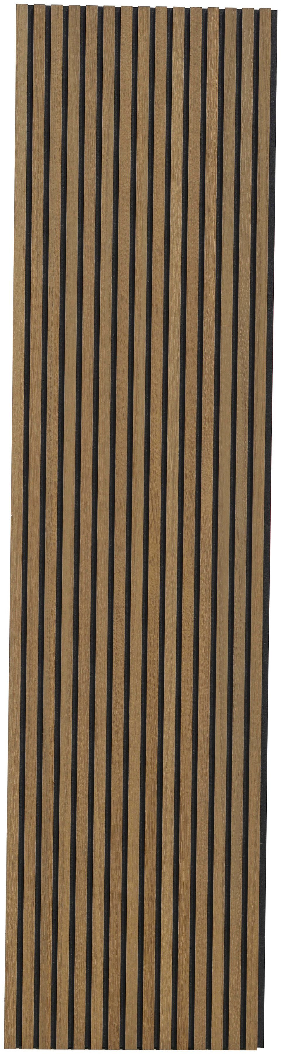 Vereg Schallschutzpaneel Echt Holzfurnier in 3D Optik, BxL: 60x240 cm, (1-tlg) echt Holzfurnier