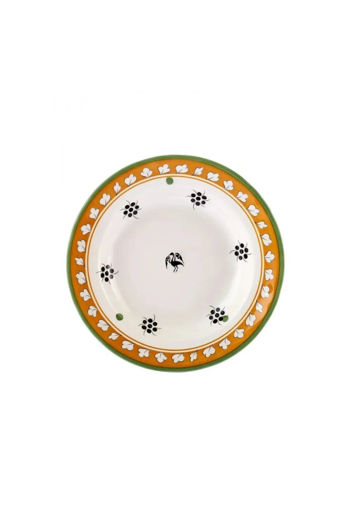 Karaca  Paye Selcuklu Serie Gelb Tiefer Teller 23 cm, Mehrfarbig, Einzigartiges Design