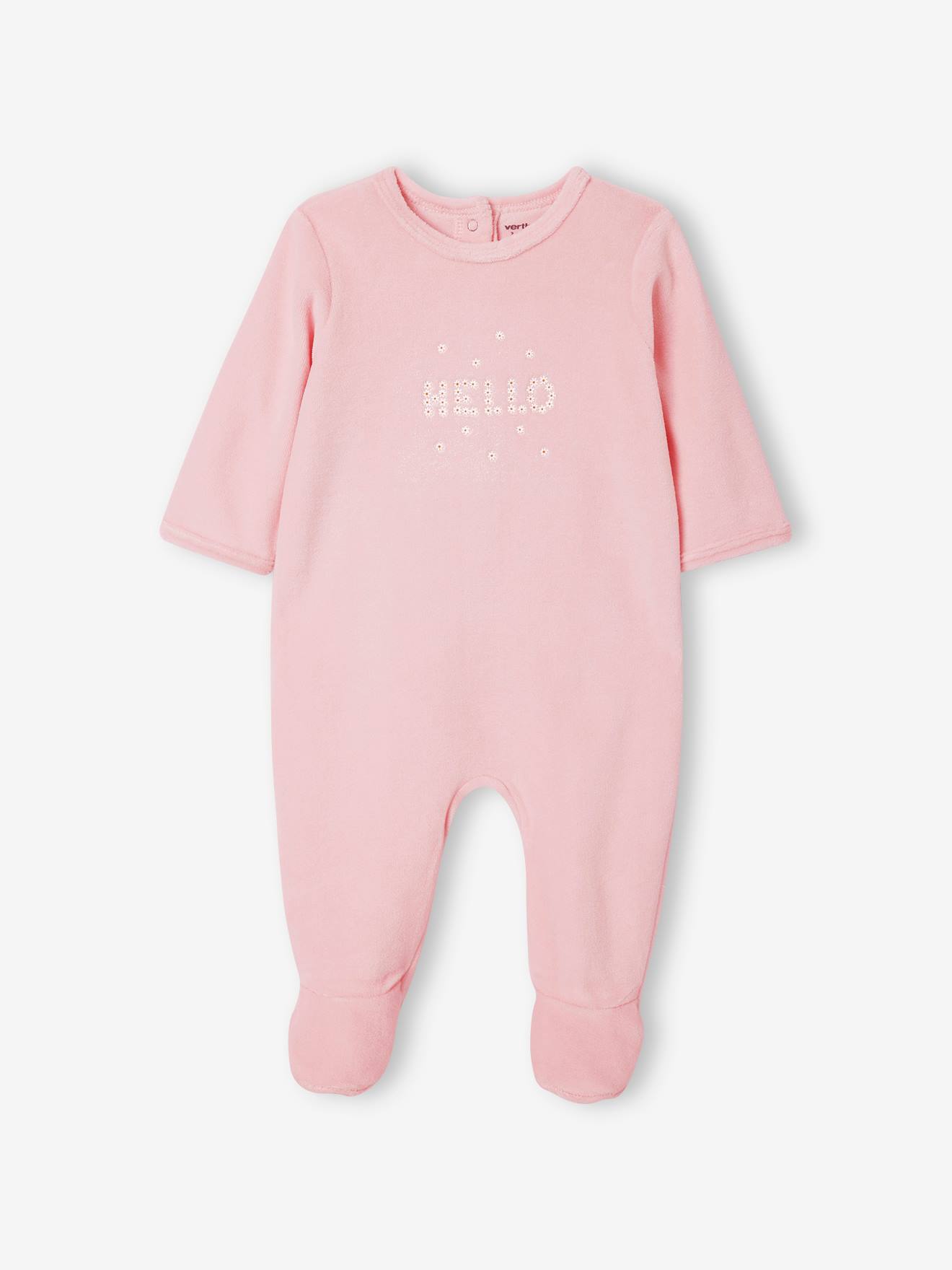 Lot de 3 dors-bien bébé en velours BASICS vert de gris