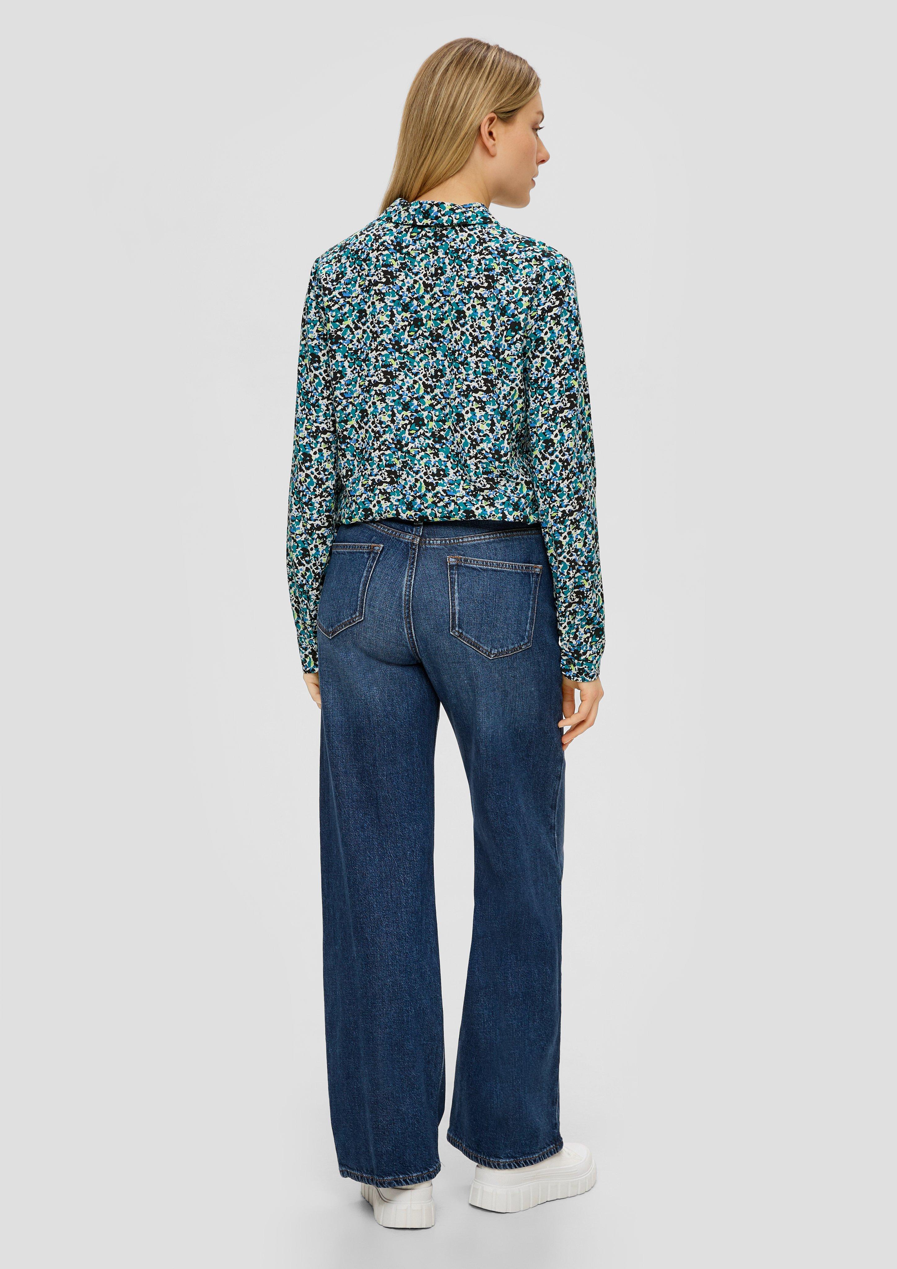 Gemusterte Bluse aus Viskose  2142216-99A0