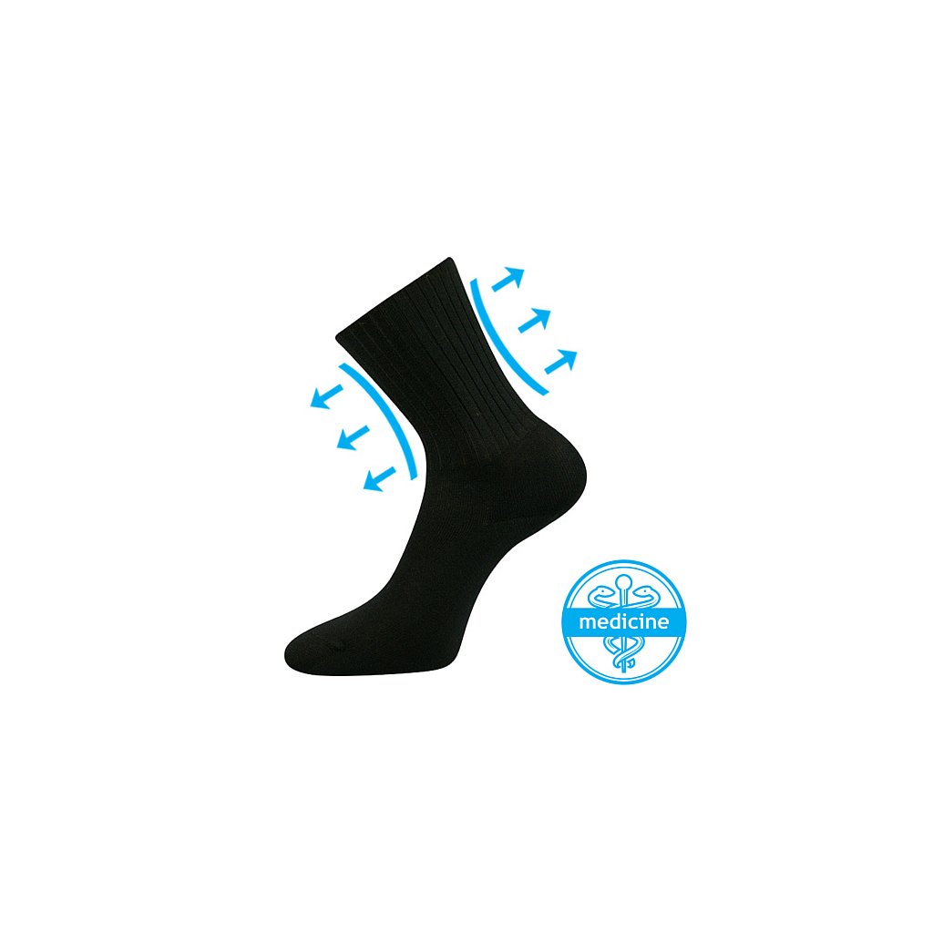 Voxx Diarten schwarze Socken, 3 Paare