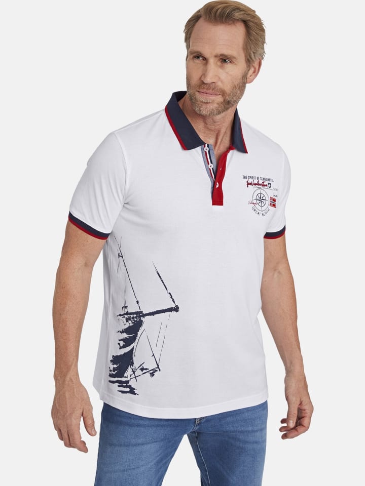 Jan Vanderstorm Poloshirt DILAN in weiß günstig kaufen