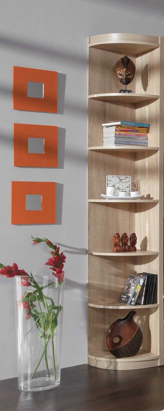 Stylefy Eckregal Basil, Sideboard, Kinderschrank, mit 6 Fächern, Spanplatte, viel Stauraum, Modern Design