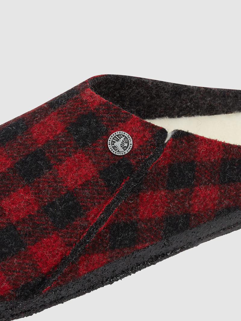 Pantolette aus Wollfilz Modell 'Zermatt' in hellrot