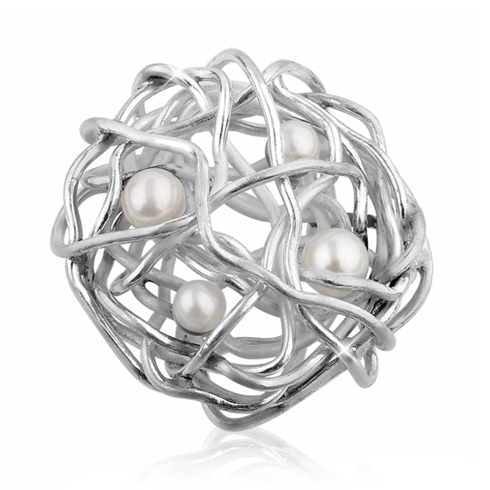 Nenalina Nenalina Pendentif Femmes Pendentif Rond Ludique en argent sterling 925 Pendentif