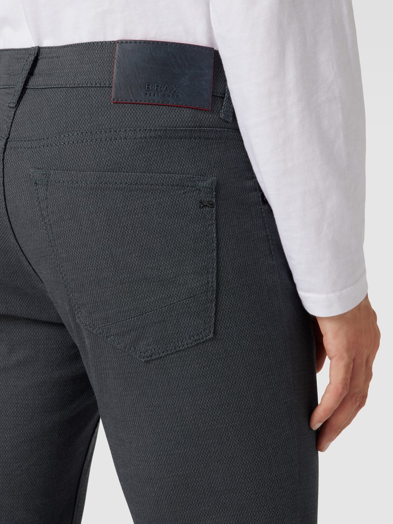 Hose in unifarbenem Design Modell 'Chuck' in dunkelgrau