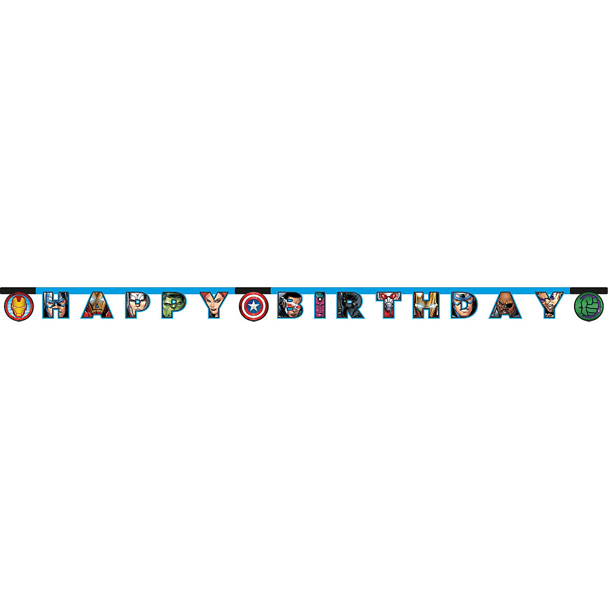 Happy Birthday Girlande Mighty Avengers, 2 m