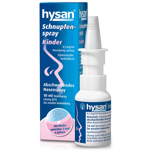 HYSAN Schnupfenspray Kinder 0,5 mg/ml Nasenspray  10 ml  Nasenspray
