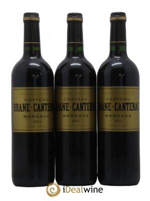 Château Brane Cantenac 2ème Grand Cru Classé  2012 - Lot de 3 Bouteilles