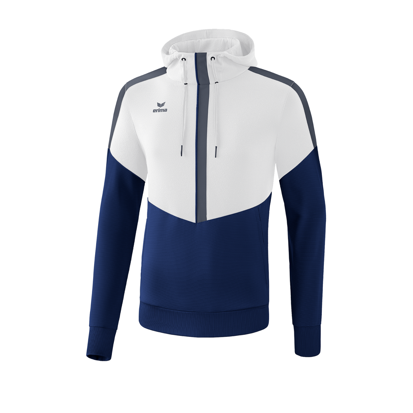 Erima Squad Hoody Weiss Blau