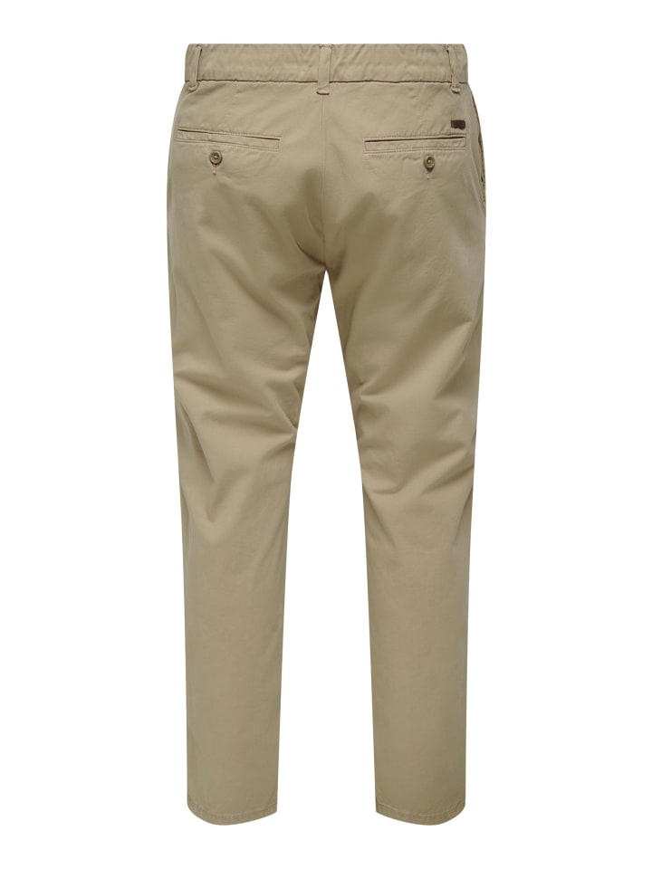Only&Sons Hose 'Free' in beige günstig kaufen