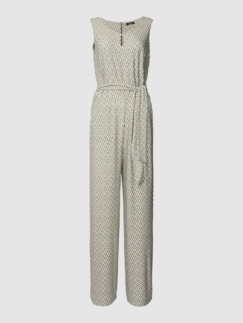 Jumpsuit mit Allover-Muster in grün