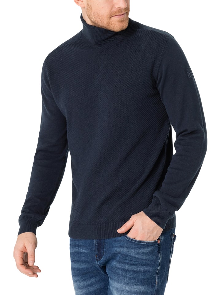 Timezone Rollkragenpullover in Dunkelblau günstig kaufen