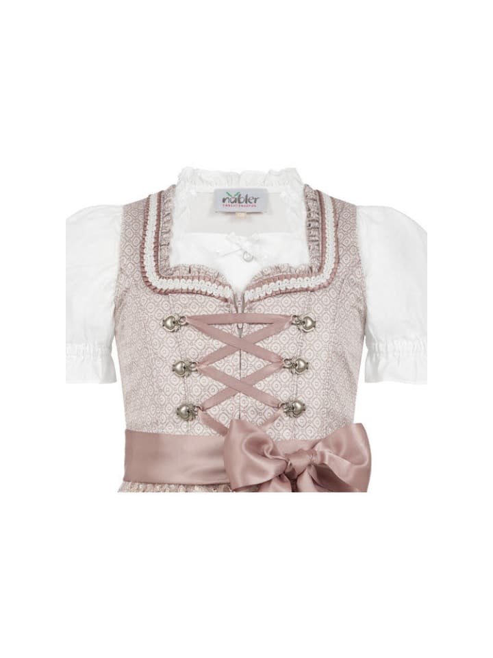 Nübler Kinderdirndl 3-teilig Stella in Taupe günstig kaufen