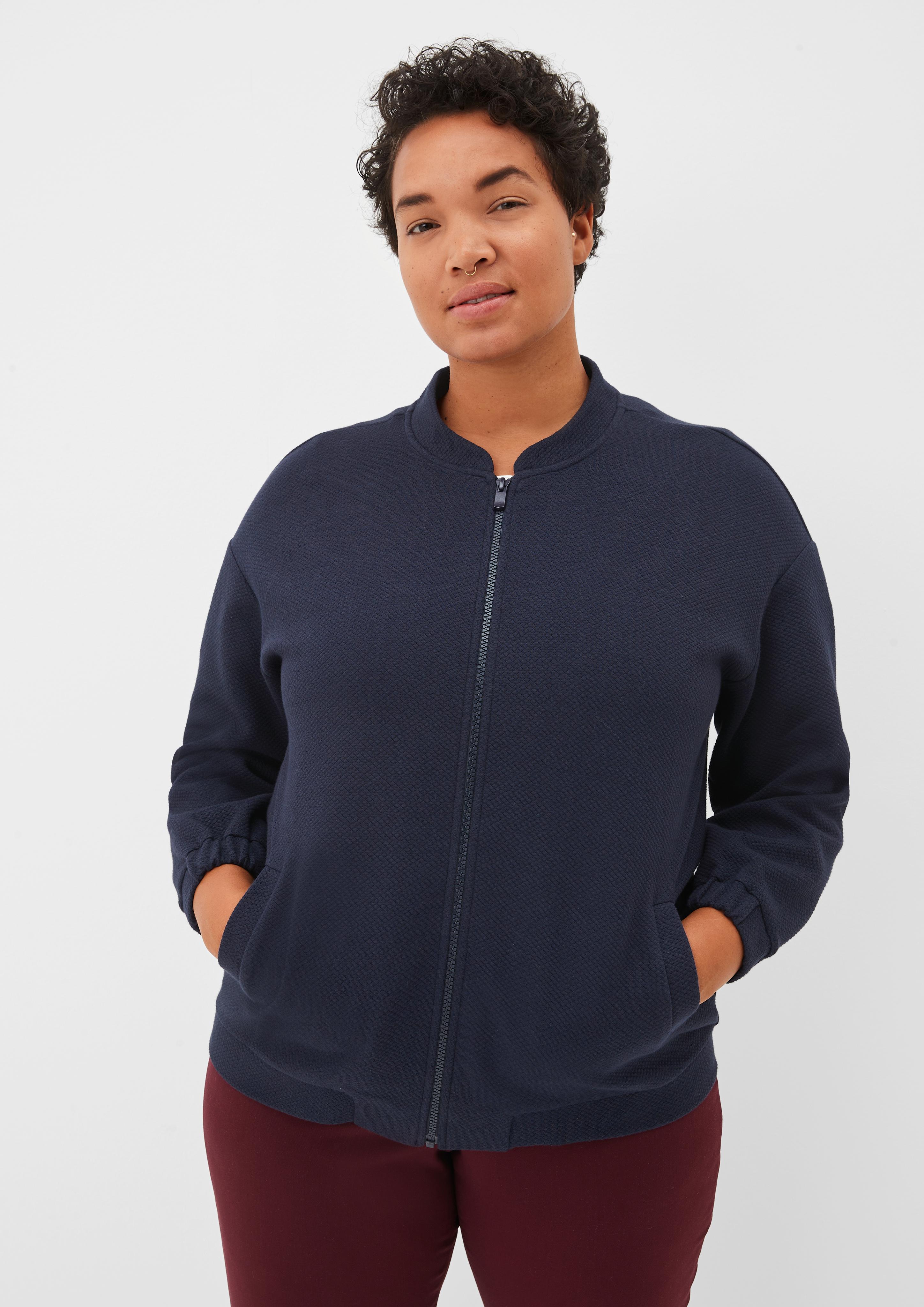 Sweatjacke mit Waffelstruktur  2121652-5959