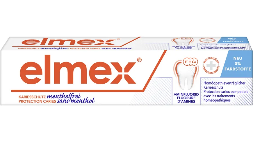 elmex Zahnpasta mentholfrei  -  mit Homöopathen entwickelt 75 ml