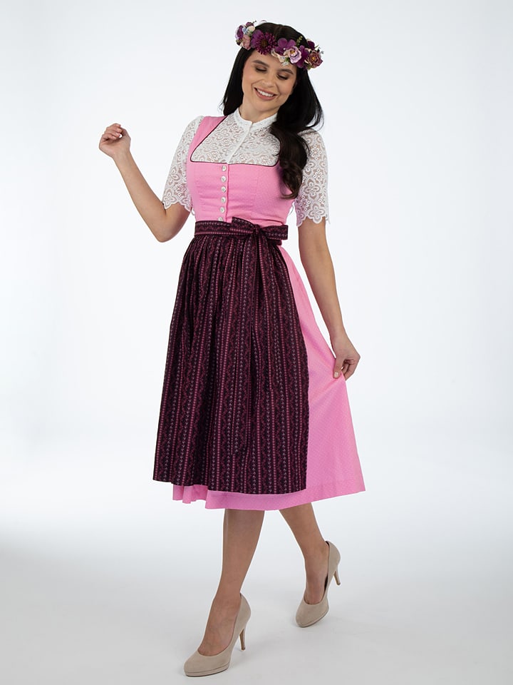 Berwin & Wolff Dirndl in Rosa/ Schwarz günstig kaufen