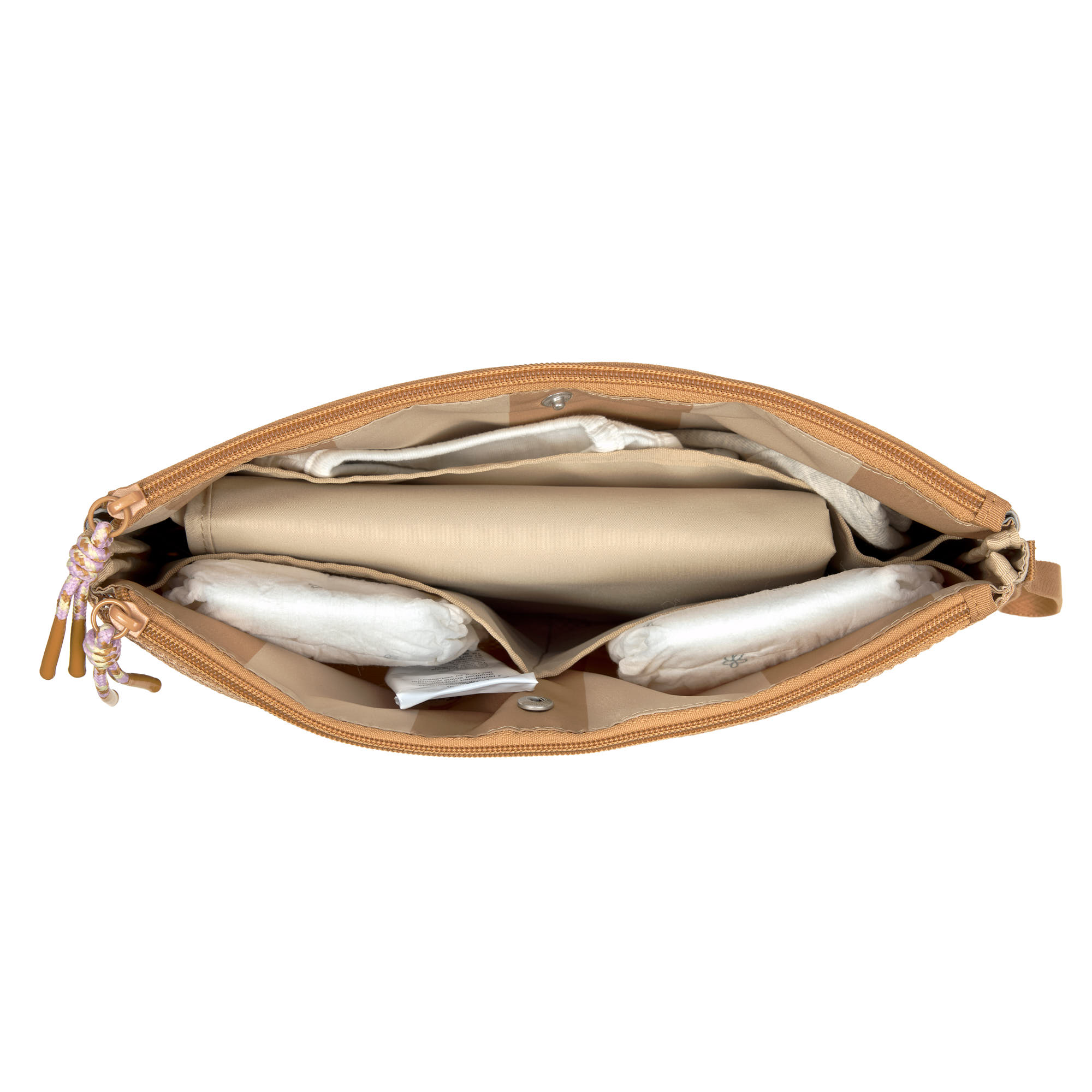 Windeltasche - Clutch, Kamel Beige