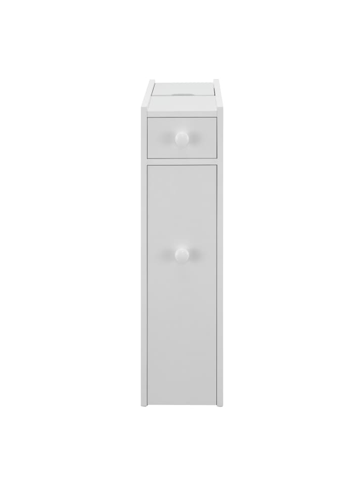 en.casa Badezimmerschrank Kihniö in Weiß (H)58cm (B)16cm (T)48cm günstig kaufen onesize