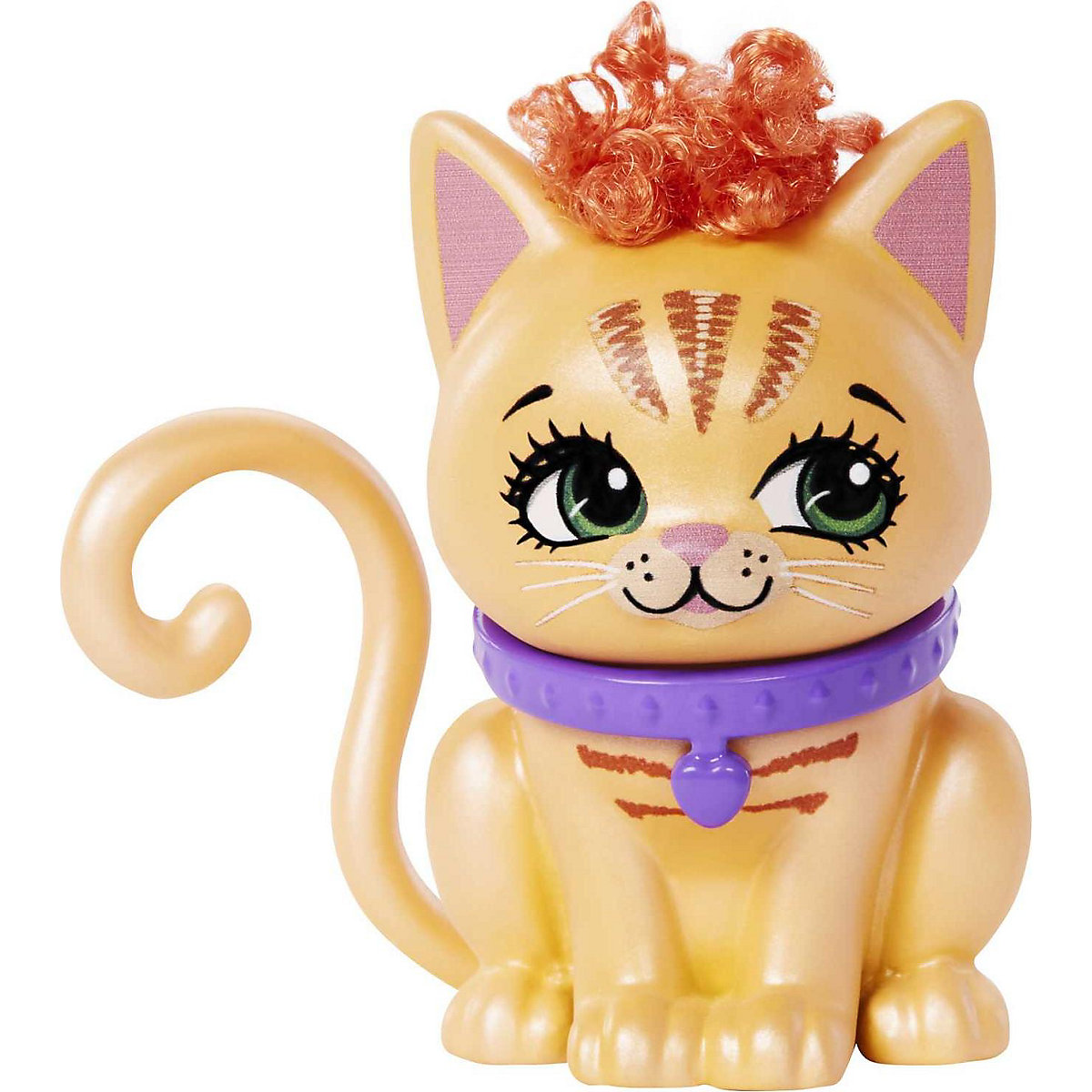Enchantimals City Tails Puppe Katzenmädchen Tarla Tabby (ca. 15 cm) und Tierfigur Cuddler
