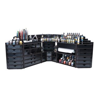 Black Paint Rack: Vitrine
