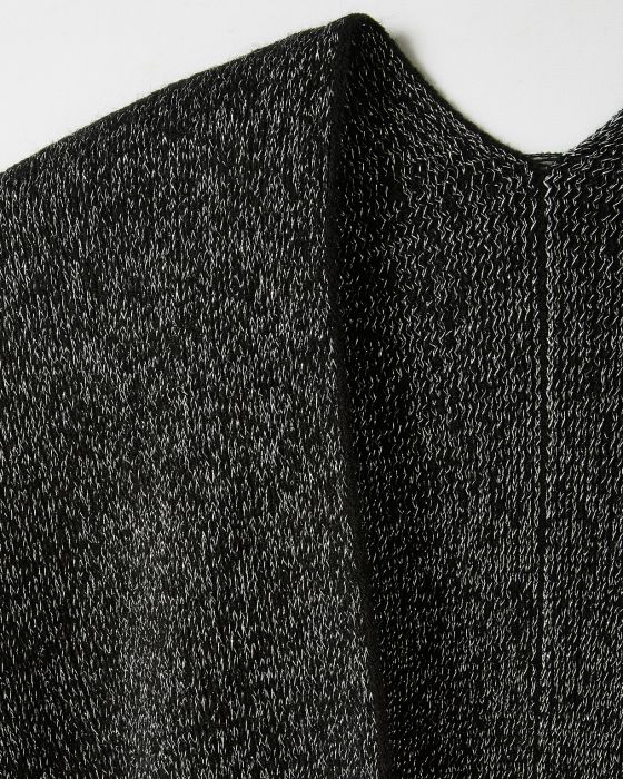 Cape poncho maille brillante