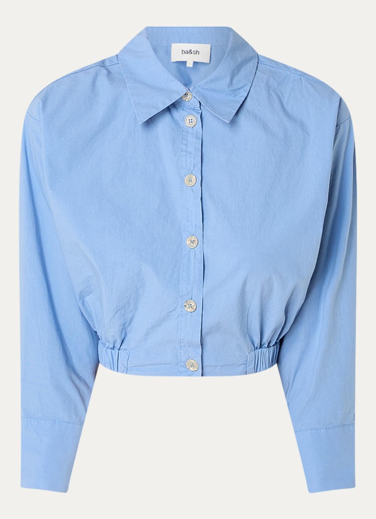 ba&sh April cropped blouse with elastic band