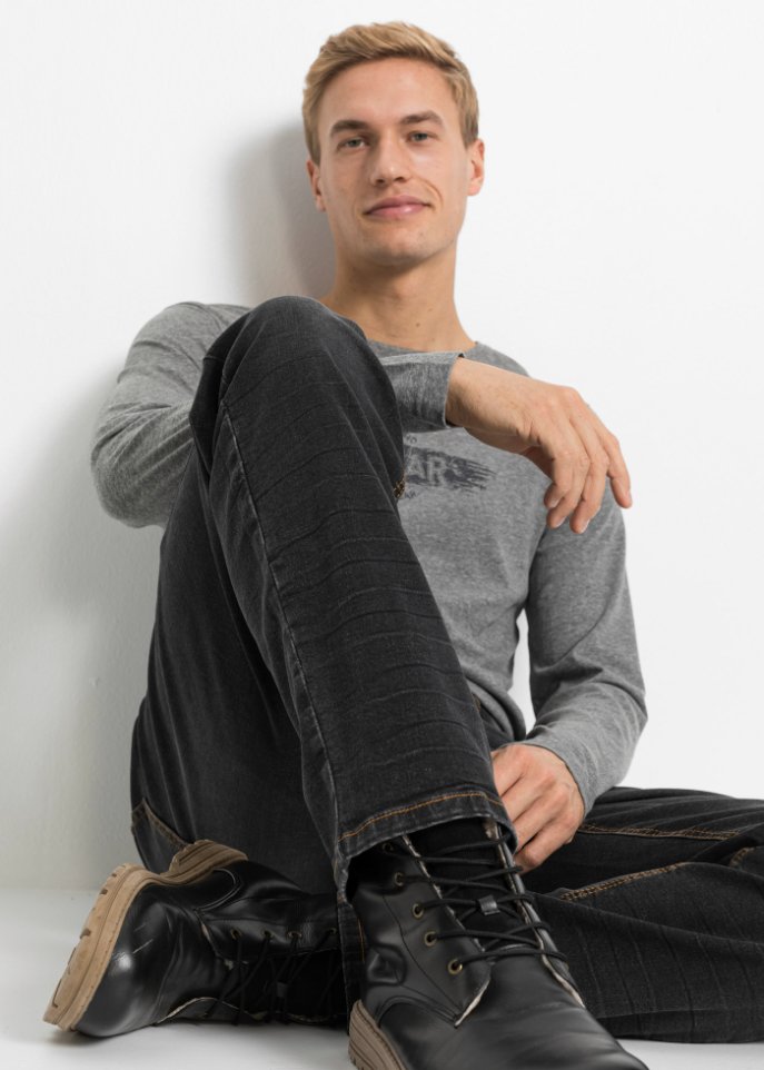Classic Fit Stretch-Jeans, Straight