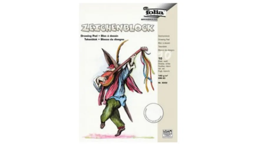 folia Zeichenblock A3 gekörnt 10 Blatt