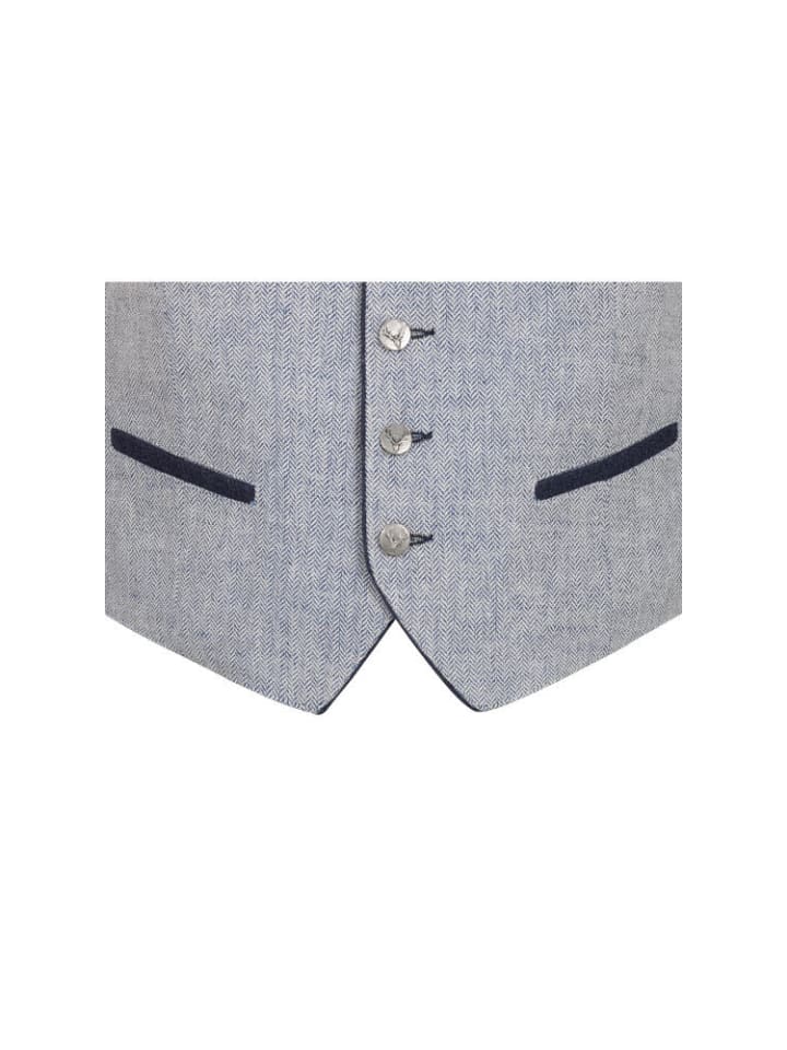 Nübler Trachtengilet Kajetan in Blau günstig kaufen