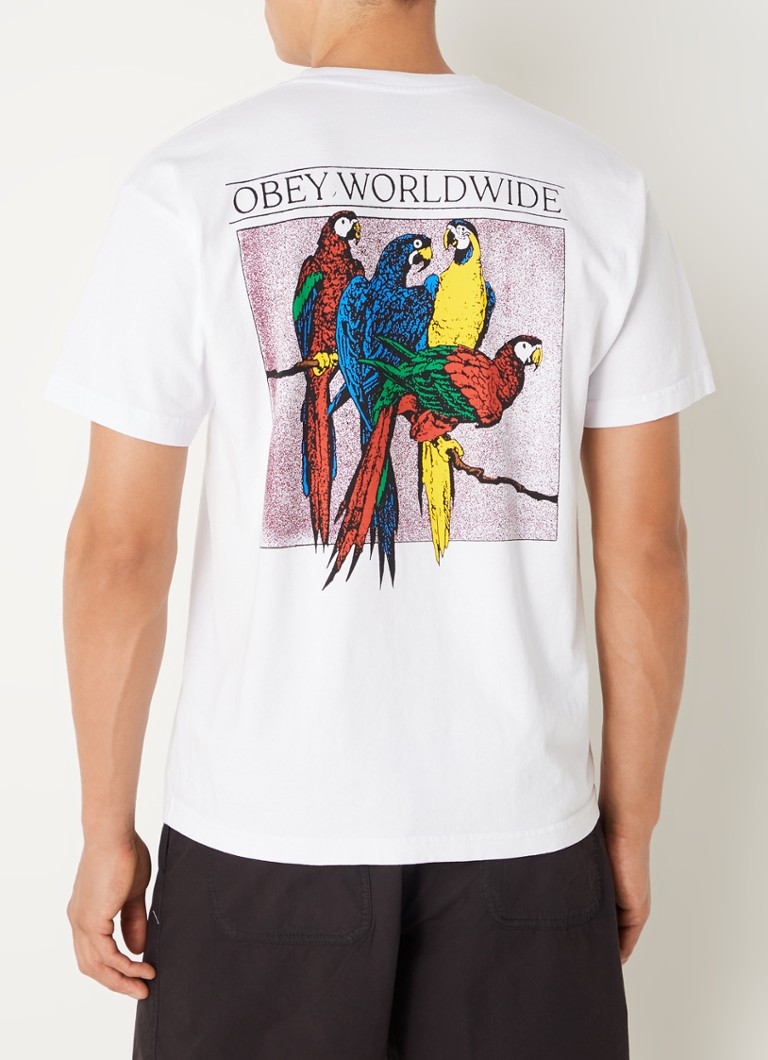 Obey Respect & Protect T-shirt with logo and back print