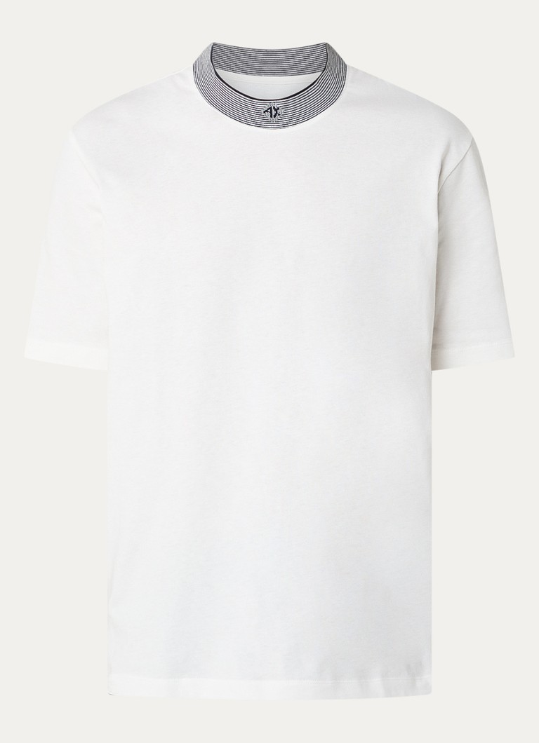 Tricou Armani Exchange cu logo brodat