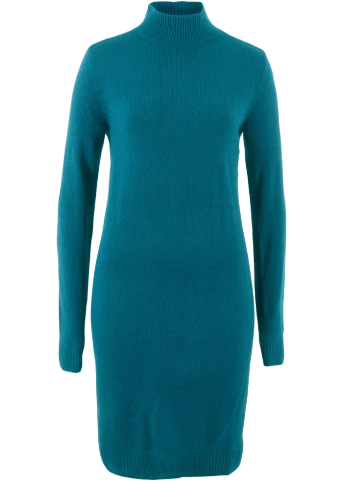 Strickkleid mit Stehkragen