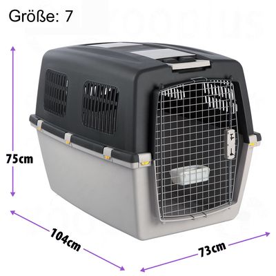 Trixie Transportbox Gulliver + Vetbed® Isobed SL Hundedecke Paw